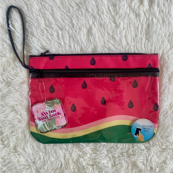 Handbags - Watermelon 🍉 Print Swim Suit Sack with Touchscreen Compatible Front Pocket NWT